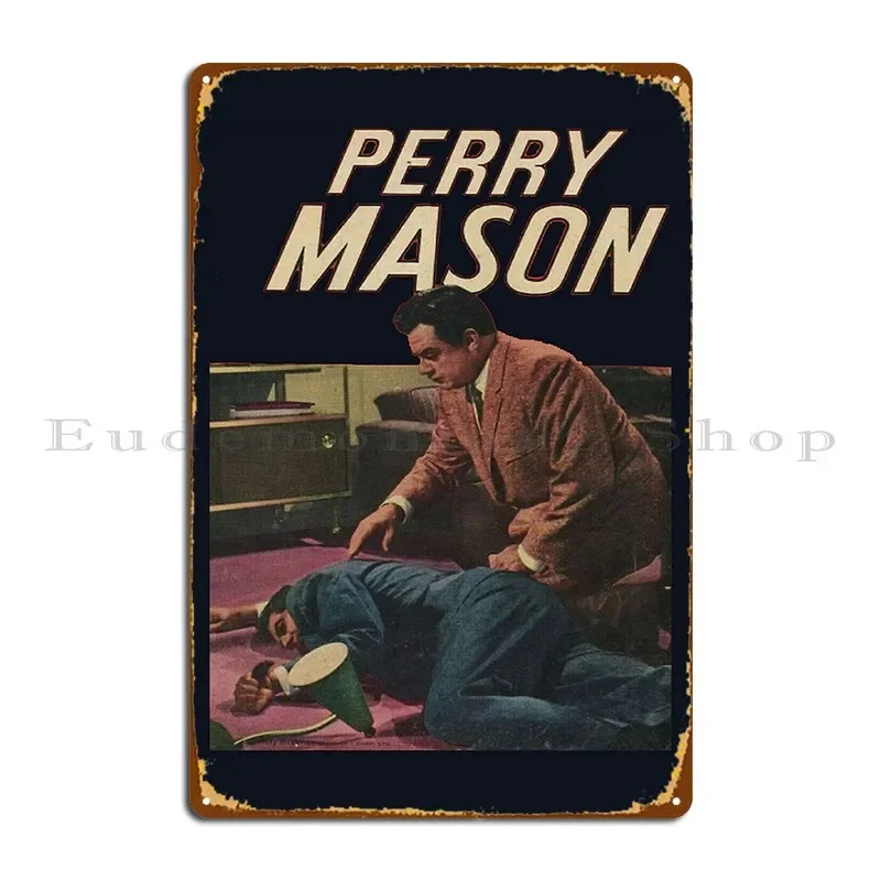 Perry Mason Comic Metal Sign Personalized Classic Cinema Party Club Tin Sign Poster