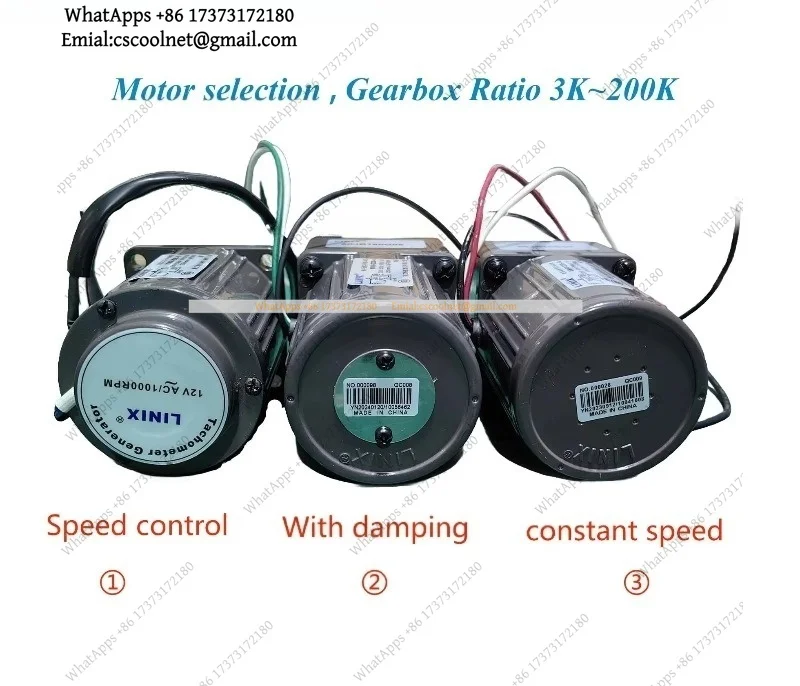60Hz 4W 60mm Single-Phase YN60-220-4C-8 AC Gear Motor for Waste Disposal Machine, South Korea Compatible, Motor Accessories
