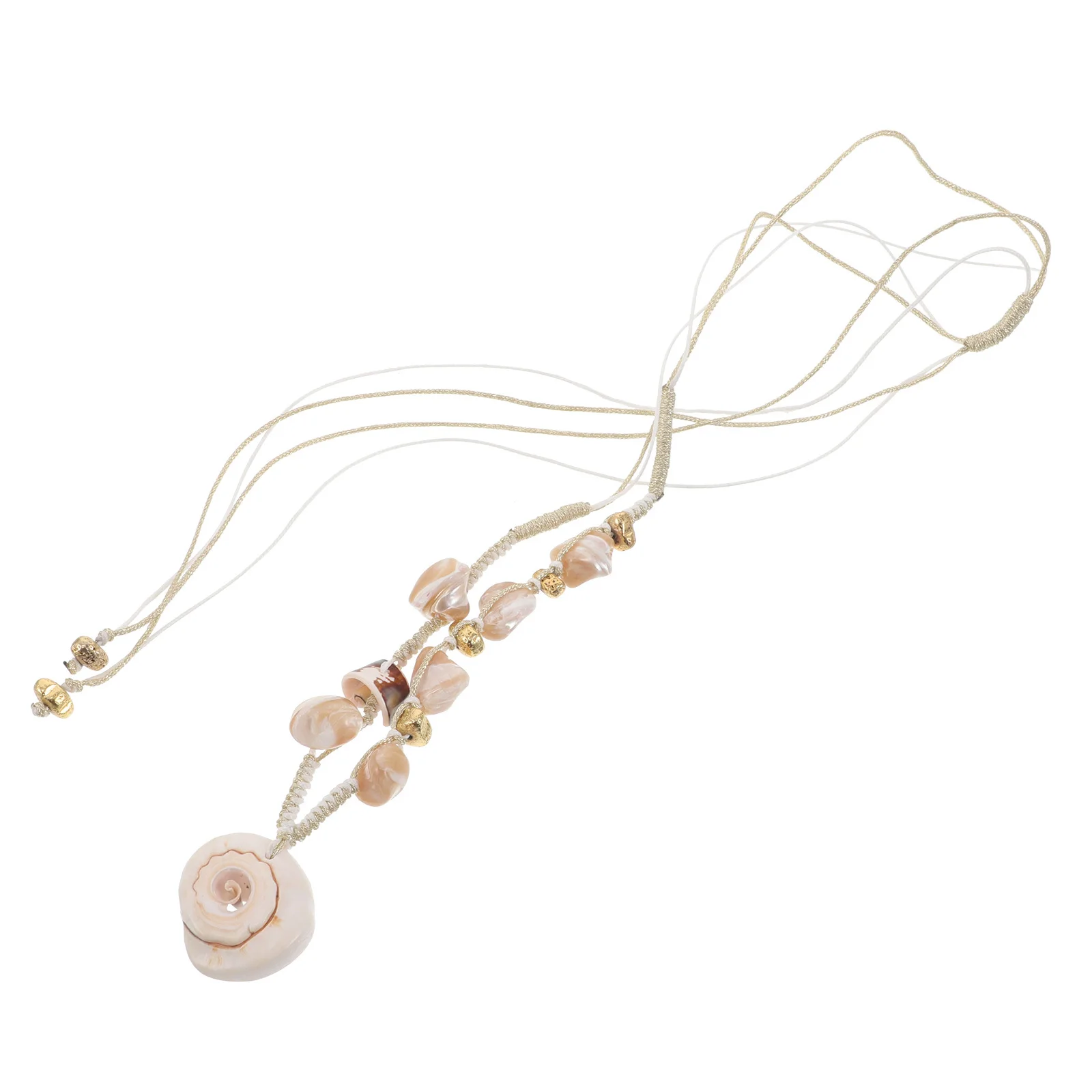 

Hawaiian Shell Necklace Layered Seashell Choker Tropical Fashion Accessory for Women Daily Wear Vacation Outfit