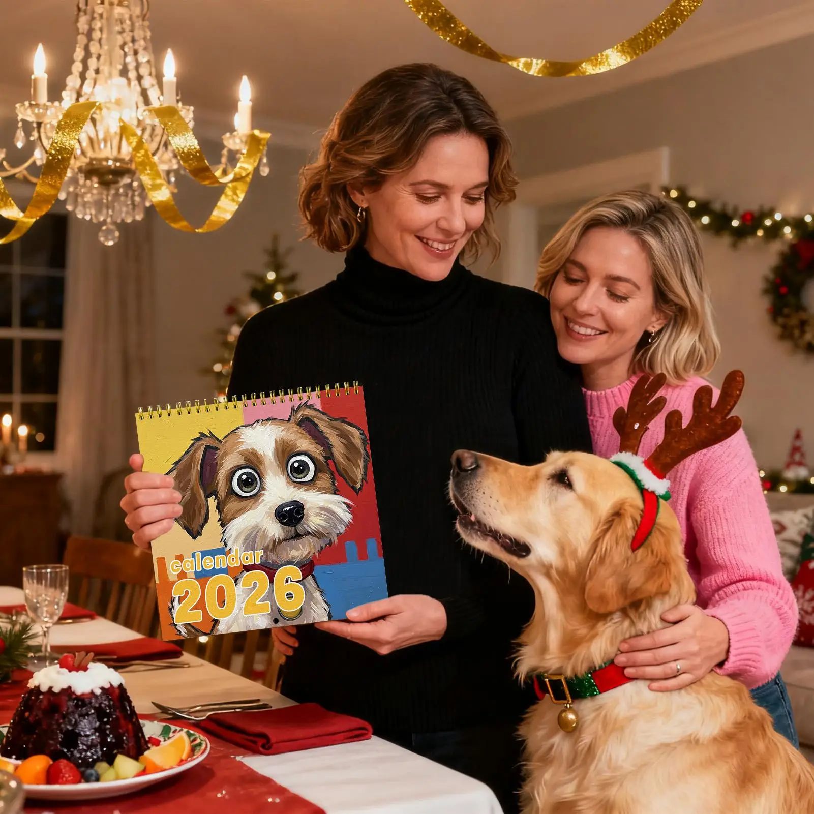 2026 تقويم الحائط الكلب مضحك مخطط شهري 2026 تقويم الحائط 12 شهر لجدول الأعمال المواعيد الجدول الأكاديمي ديكور المنزل #2