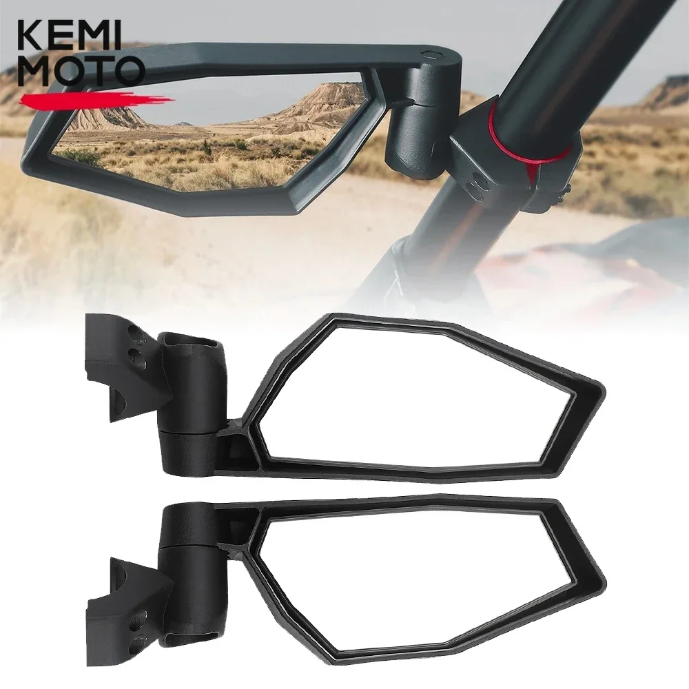 

#2883762 Adjustable UTV Mirrors for 1.75"-2" Round Roll Bar Compatible with Polaris RZR PRO XP for Kawasaki for Honda for Yamaha