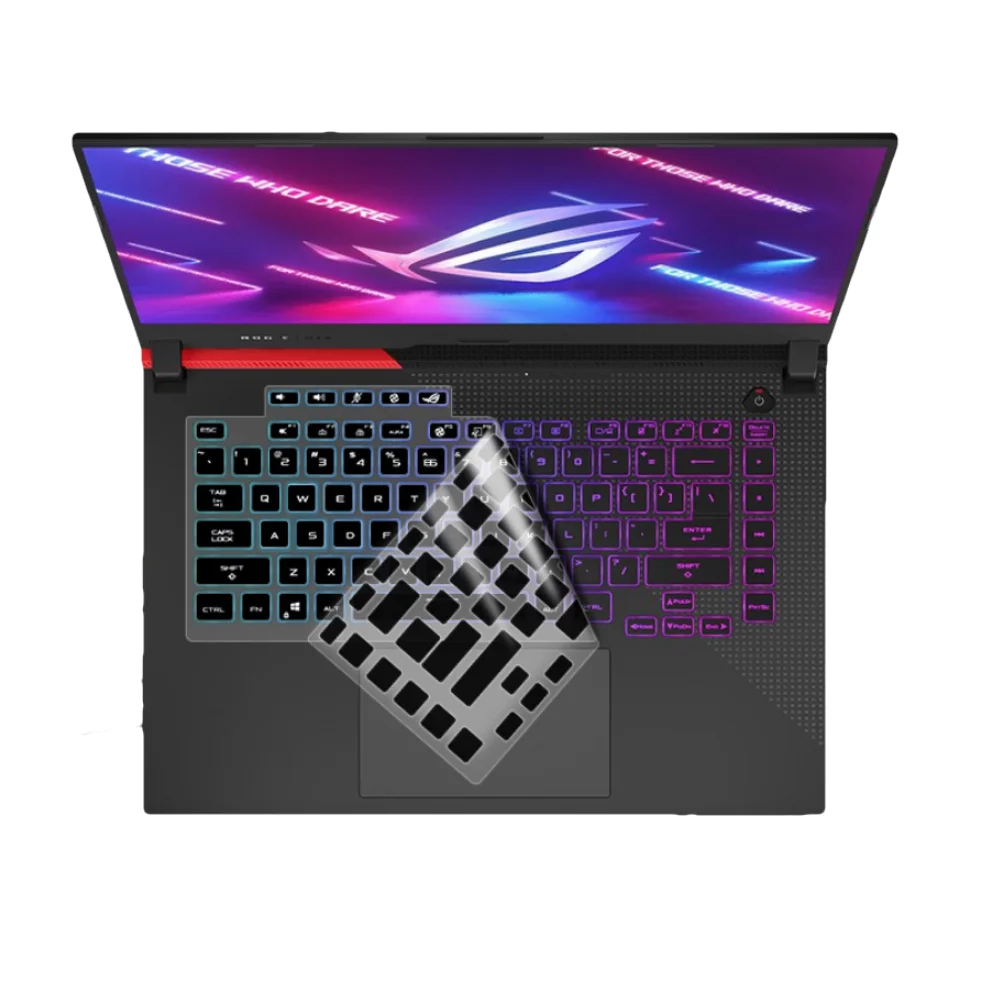 

Notebook Keyboard Cover Skin for ASUS Rog Strix G15 G513 G513QR G513QM G513IH 2022 TPU Black Clear Anti Dust Waterproof Film