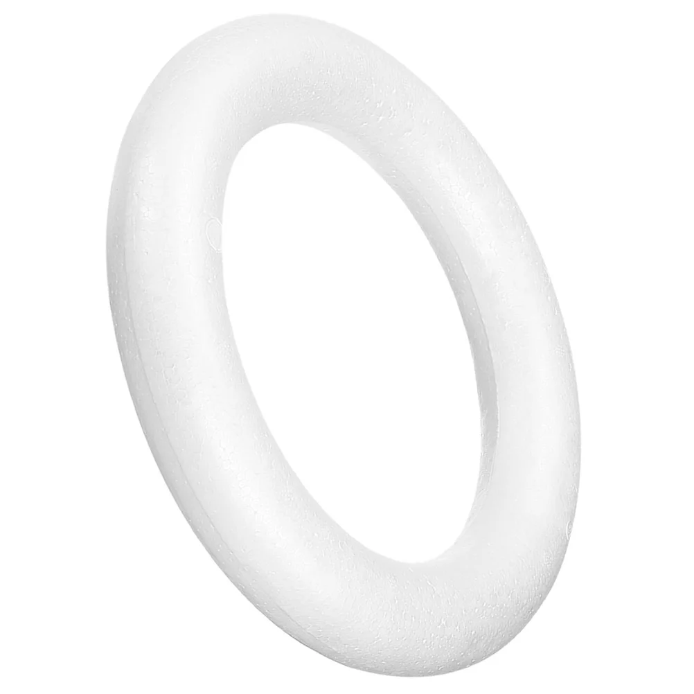 Foam Wreath Rings Extra Large Unfinished Foams Circle Crafts White DIY Supplies