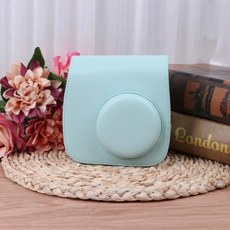 Y88B Mini 8/9 กระเป๋ากล้องหนัง Faux สายคล้องไหล่สำหรับกระเป๋า