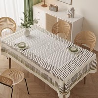 PVC Rectangular Dining Table Tablecloth Oil Resistant Tabletop Protective Cloth Household Plastic High-end Lace Table Cover Mat