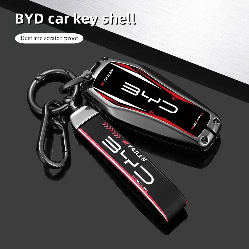 

Car Remote Key Case Fob Cover Holder Shell Bag for BYD Song Plus Atto 3 Han EV Tang DM Qin Seal Dolphin Keychain Accessories