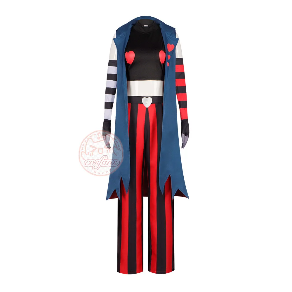 

Hasbin Velvette Hotel Cosplay Outfit Costume Wig Earring 3V Vees Halloween Party Demon Carnaval Anime Cosplay Women Clothes
