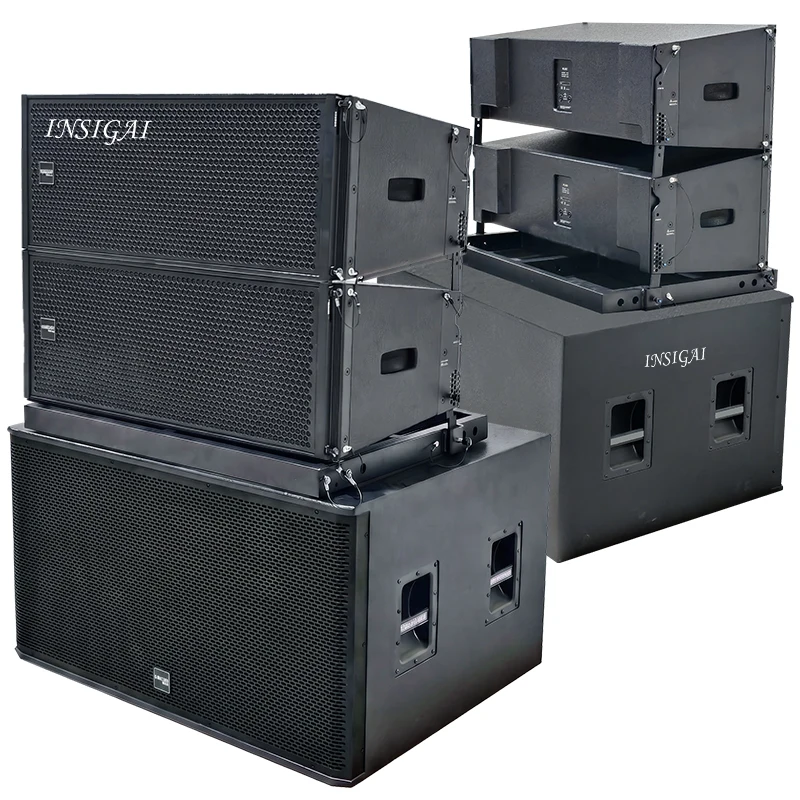 Customized Powerful Double 12 Inch 2 Way Passive Line Array Speaker System Professional Dual 12 Inch Active Line Array Speakers
