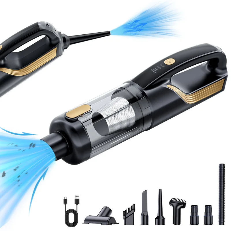 

Generic Wireless Car Handheld Vacuum Cleaner High Power Strong Suction 2 In 1 Blow And Suction Portable Rechargeable Dust Blower