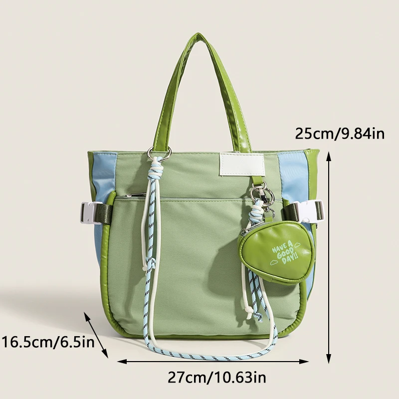 JIOMAY Fashion Trends borse da donna borse firmate di lusso borsa per il trucco Capcity grande borsa a tracolla sportiva a contrasto di colore