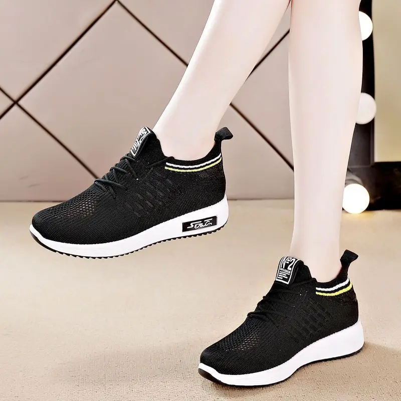 Sports Shoes Women Sneakers Fashion Mesh Breathable Flat Casual Shoes Woman Walking Tenis Feminino Female Shoes Zapatos De Mujer