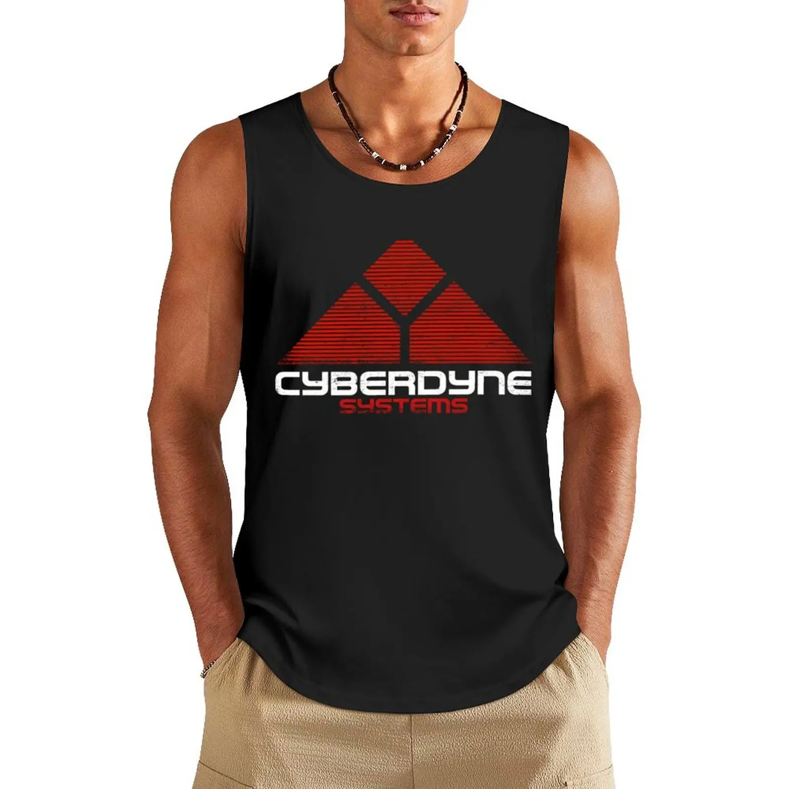 

Cyberdine Systems The Terminator Tank Top Men's cotton t-shirt t-shirt gym man T-shirt Men's gym sports suits
