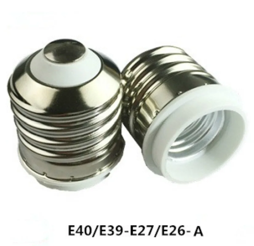 E40 To E27 Light Socket Adapter Lamp Base Holder Converter Lighting Accessory Ceramic PBT Flame Retardant
