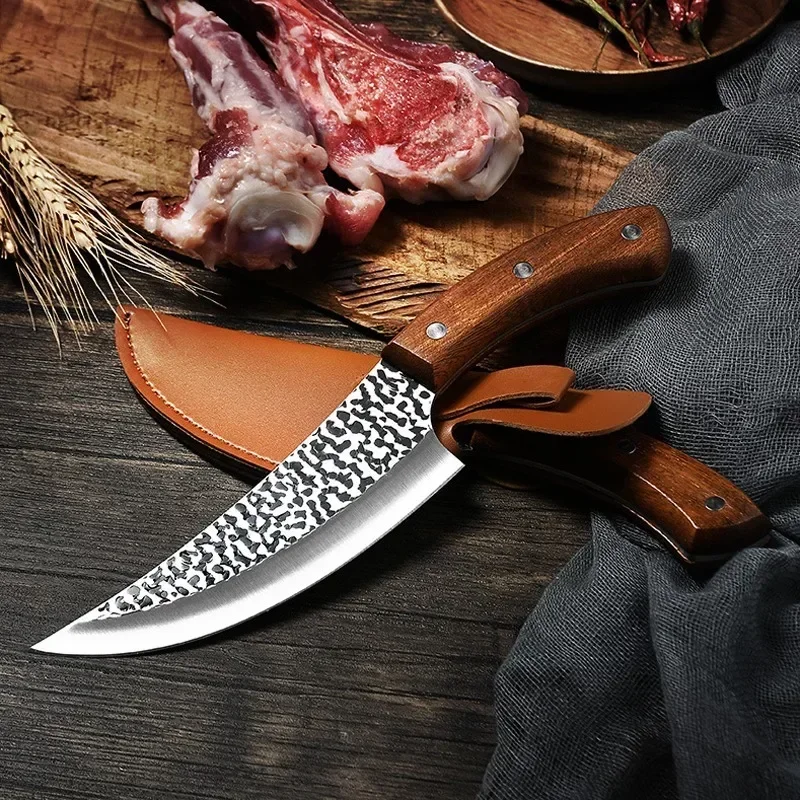 New precision forged boning knife, stainless steel multi-functional sharp kitchen knife for meat and fish killing, kitchen tools