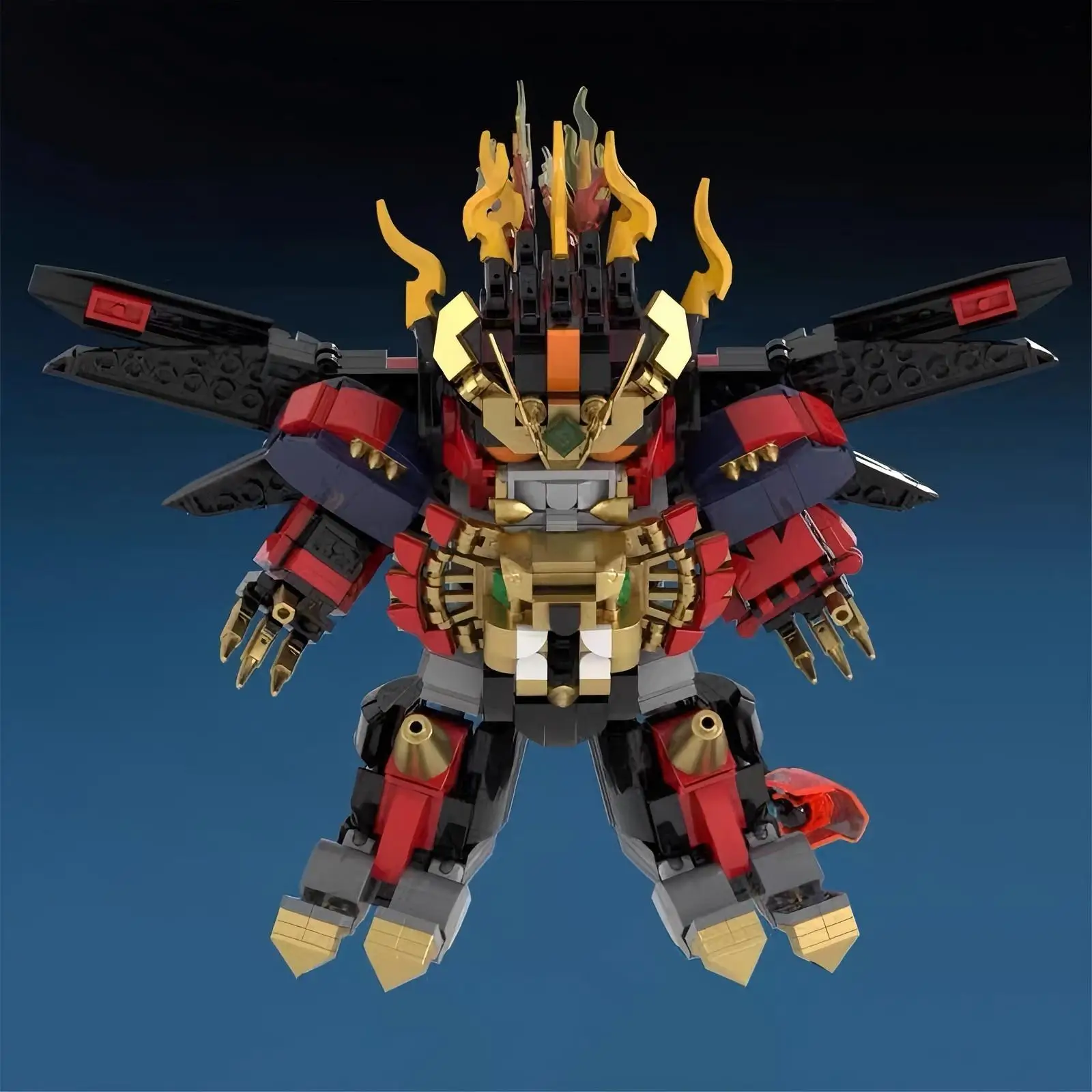 

MOC Creative Hero Exoskeleton Robot Building Blocks Set Brave Mech King Model DIY Kids Puzzle Toys Boy's Birthday Gift Ornament