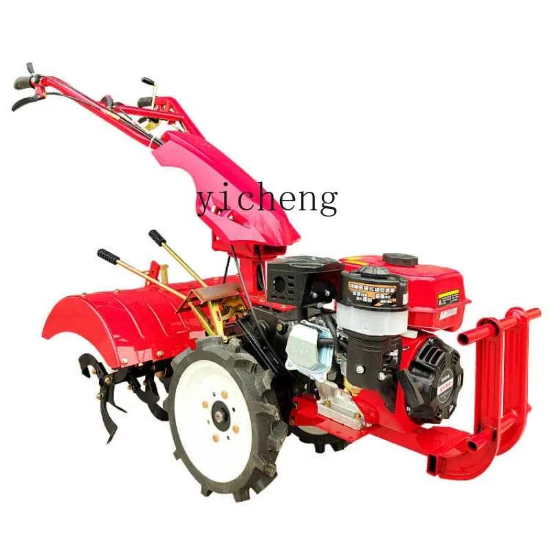 

ZF new micro tiller four-wheel drive diesel cultivated land machine translation soil small agricultural plowing