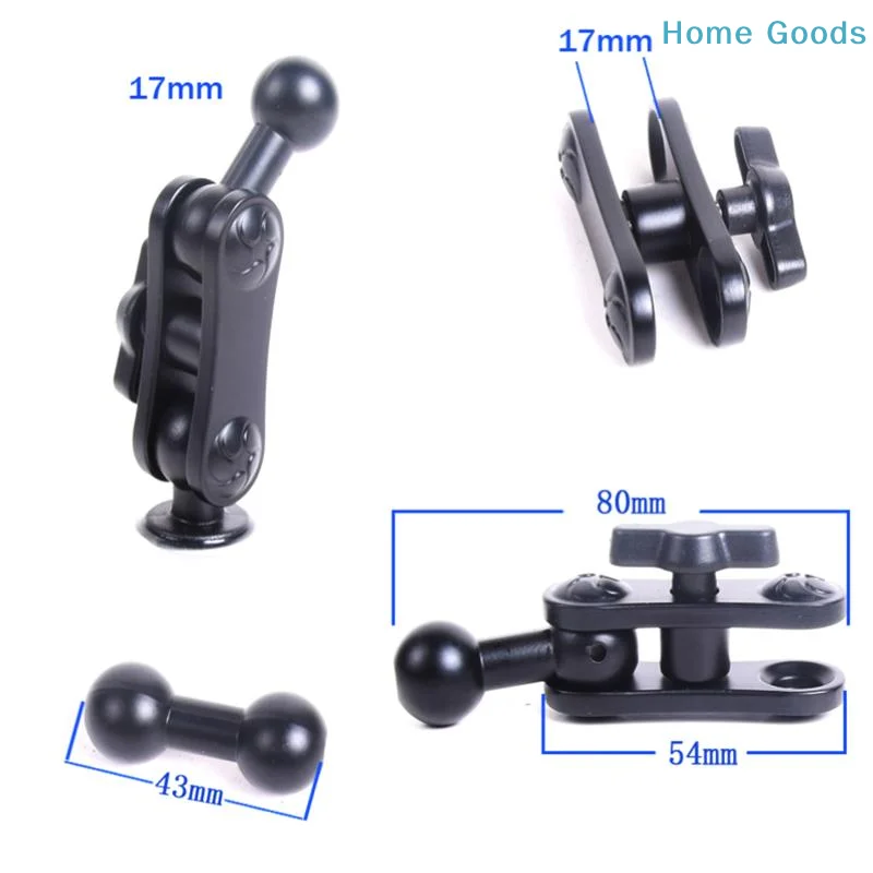 preferredAlloy 17mm Ball Mount Extension Adapter Rotation Extension Rod For Car Air Vent Dashboard Phone Holder Accessories