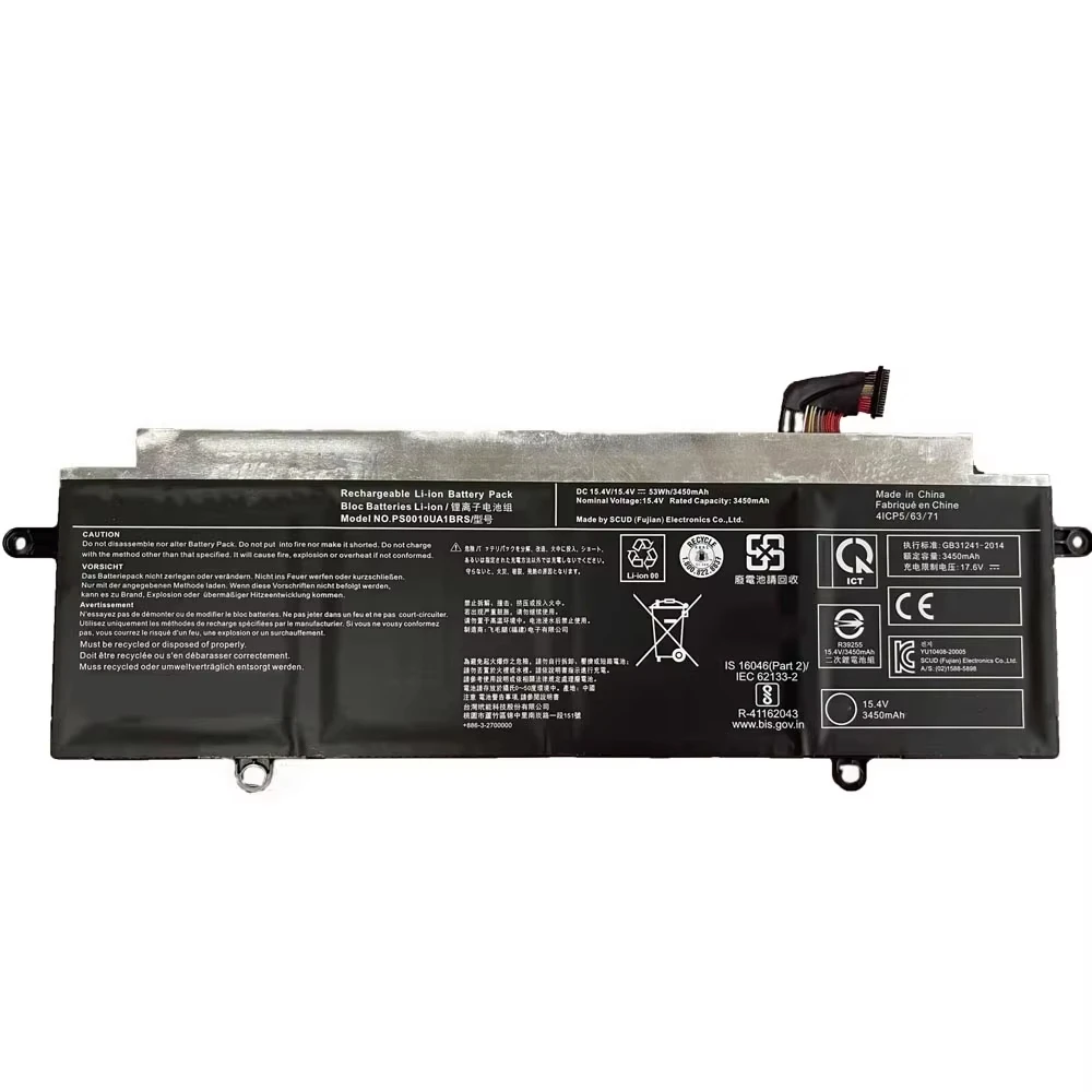 PS0010UA1BRS Laptop Battery 15.4V 53Wh 3450mAh For Toshiba Dynabook Portege X30W-J Tablet PC