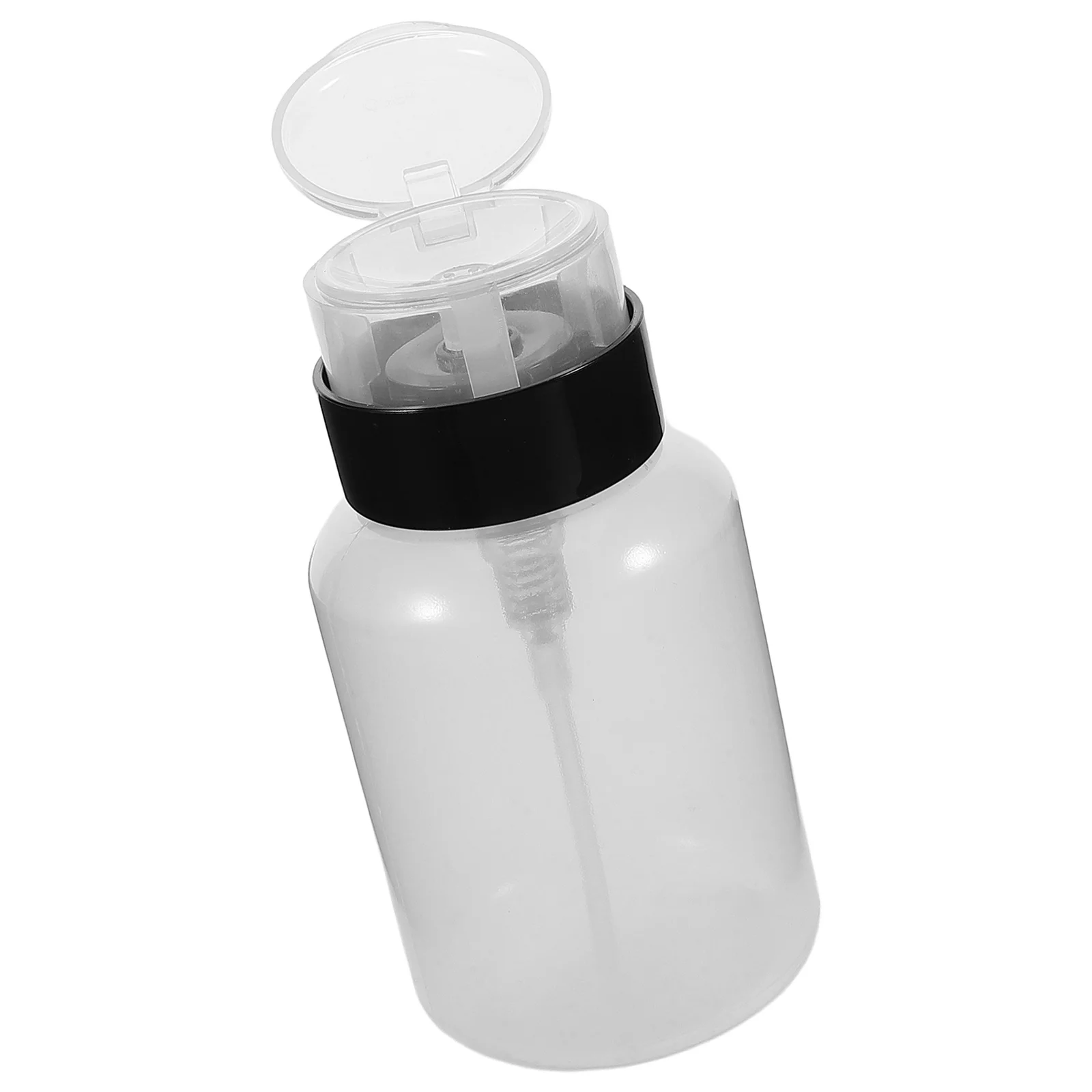 200ml ブラックヘッドロックボトル マニキュアリムーバー ポンプディスペンサー 空ボトル プッシュダウンポンプボトル サロン 家庭用 液体用