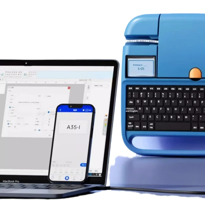 The computerized wire number printing Coding Machine PVC sleeve fully automatic electronic number machine portable Office