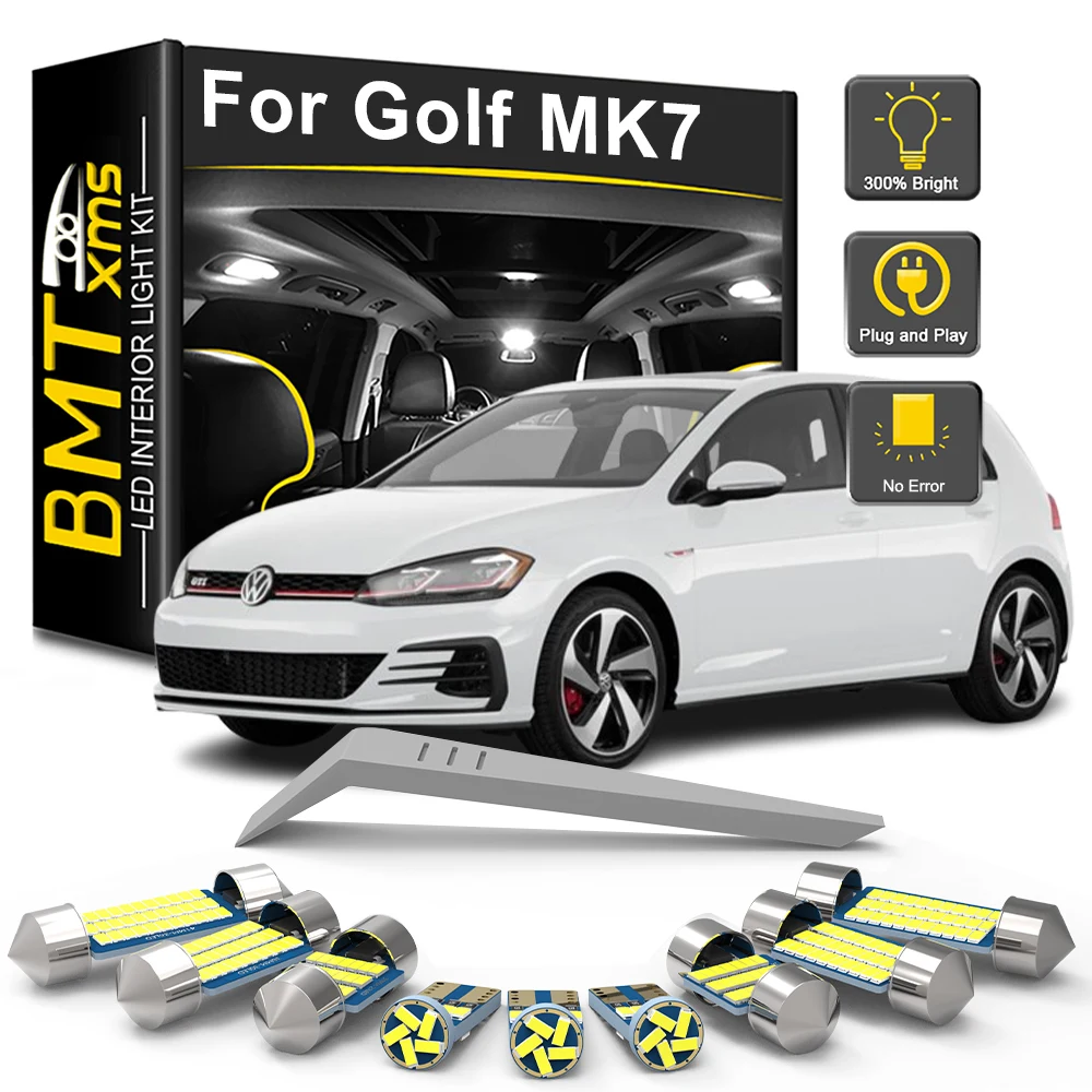 

BMTxms 13Pcs Canbus For VW Volkswagen Golf 7 MK7 VII GTI 2013 2014 2015 2016 2017 2018 LED Interior Light Bulb Kit Vehicle Lamp