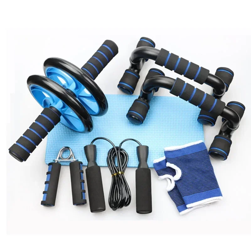 Healthy Abdominal Wheel 5-piece Indoor Sports Product Combination Set Push Up Stand Household Multifunctional Fitness Equipment