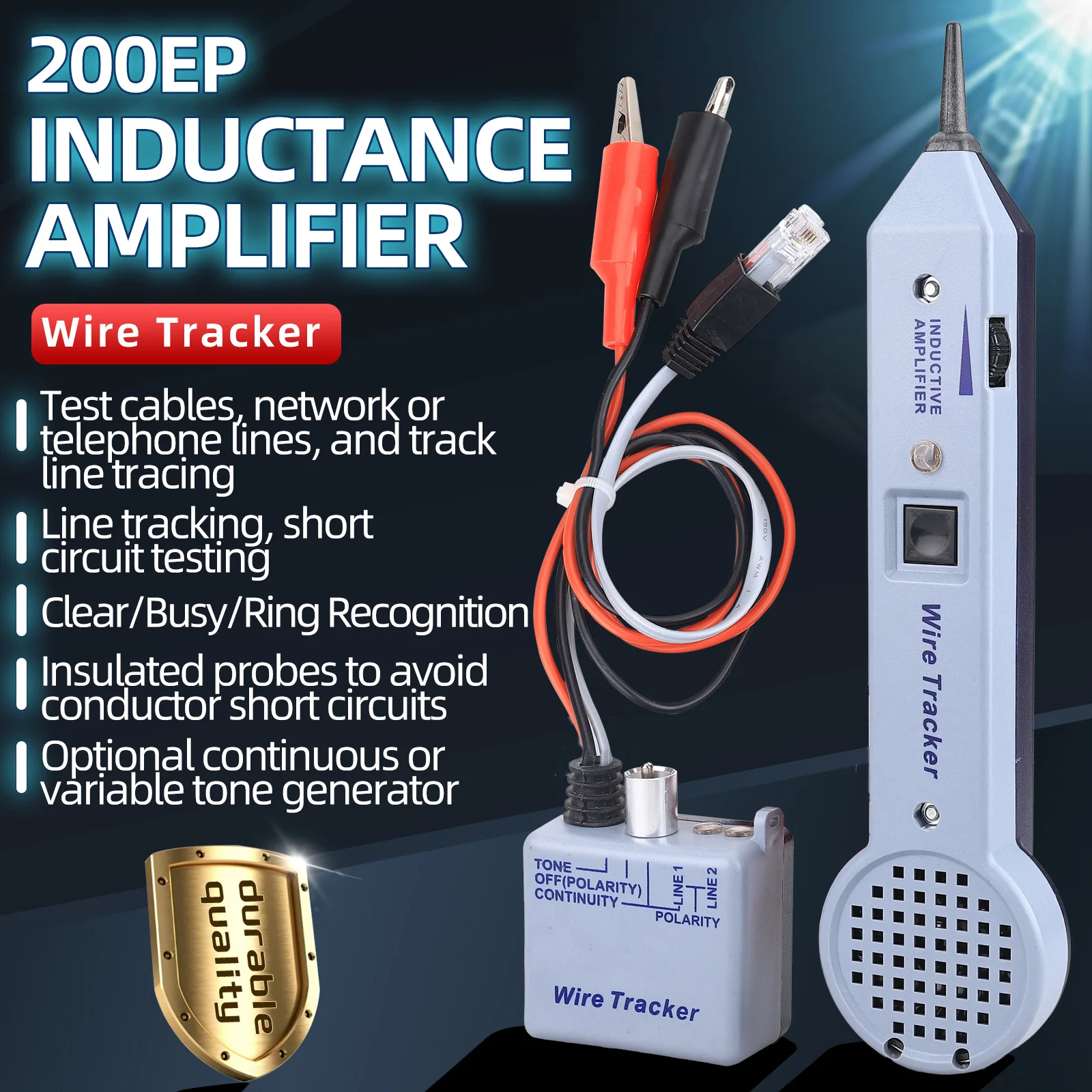 Новый 200EP многоцелевой искатель линии, диагностический детектор аудиолиний, сканер цепей, тестер диагностического кабеля отслеживания короткого замыкания