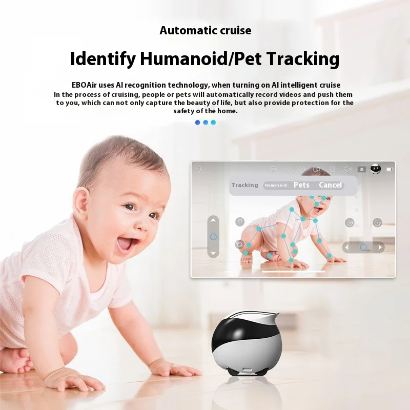 Enabot EBO AIR EBO SE Intelligent Robot Wireless Camera Robot Remote Monitoring Pet Companion Robot Realtime Control Home Camera