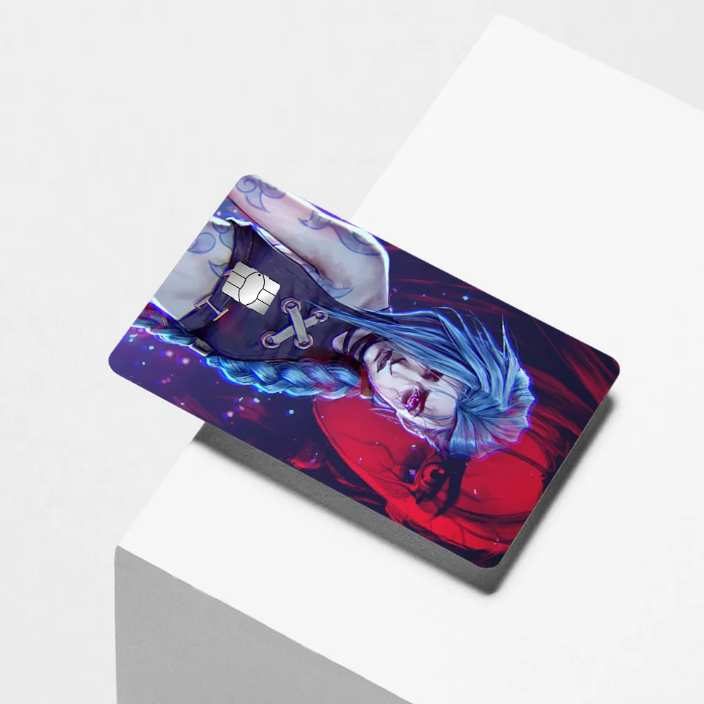 A-Arcane Jinx Vi Stickers Stickers Suitable for large chip cards, bus cards bank cards stickers non-fading and waterproof