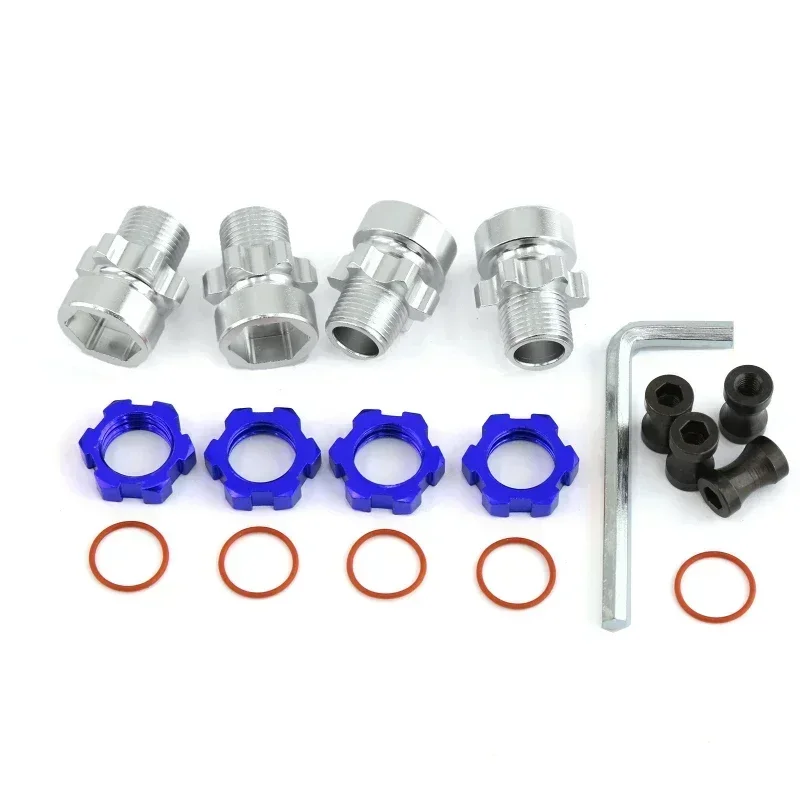 Metal 12Mm To 17Mm Splined Wheel Hex Hub Adapter For TRXS Slash2wd Rustler Stampede Bandit 4WD RC Car Parts
