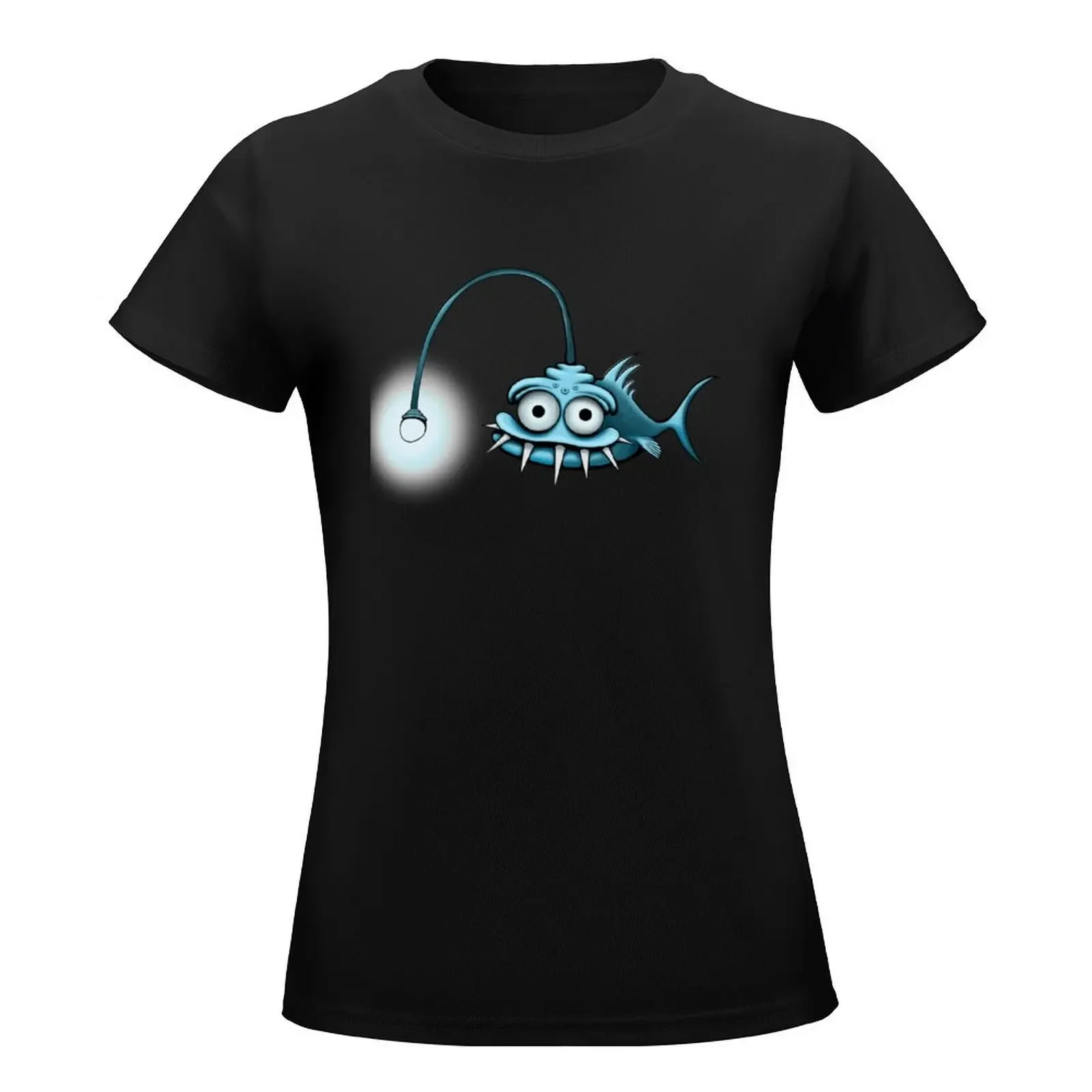 Abyssal fish T-Shirt cute tops animal print shirt for girls aesthetic clothes black t shirts for Women