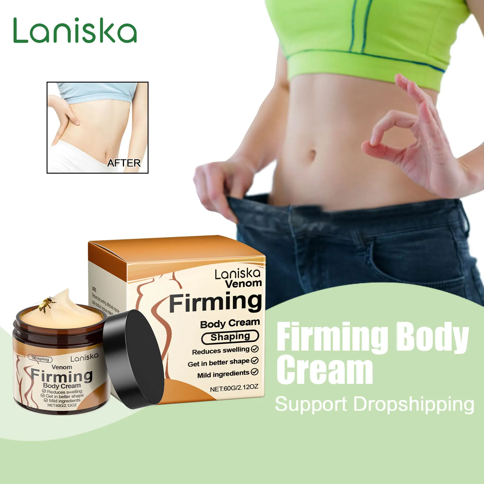 

Firming Body Cream Improve Loose Skin Tighten Arms Thighs Slim Waist Abdomen Fat Burning Products Anti Cellulite Removal Cream