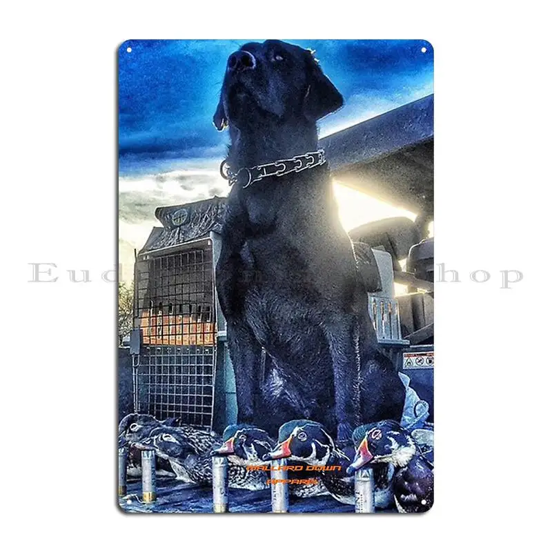 Black Lab Mallard Down Metal Plaque Poster Pub Cinema Printing Custom Garage Tin Sign Poster