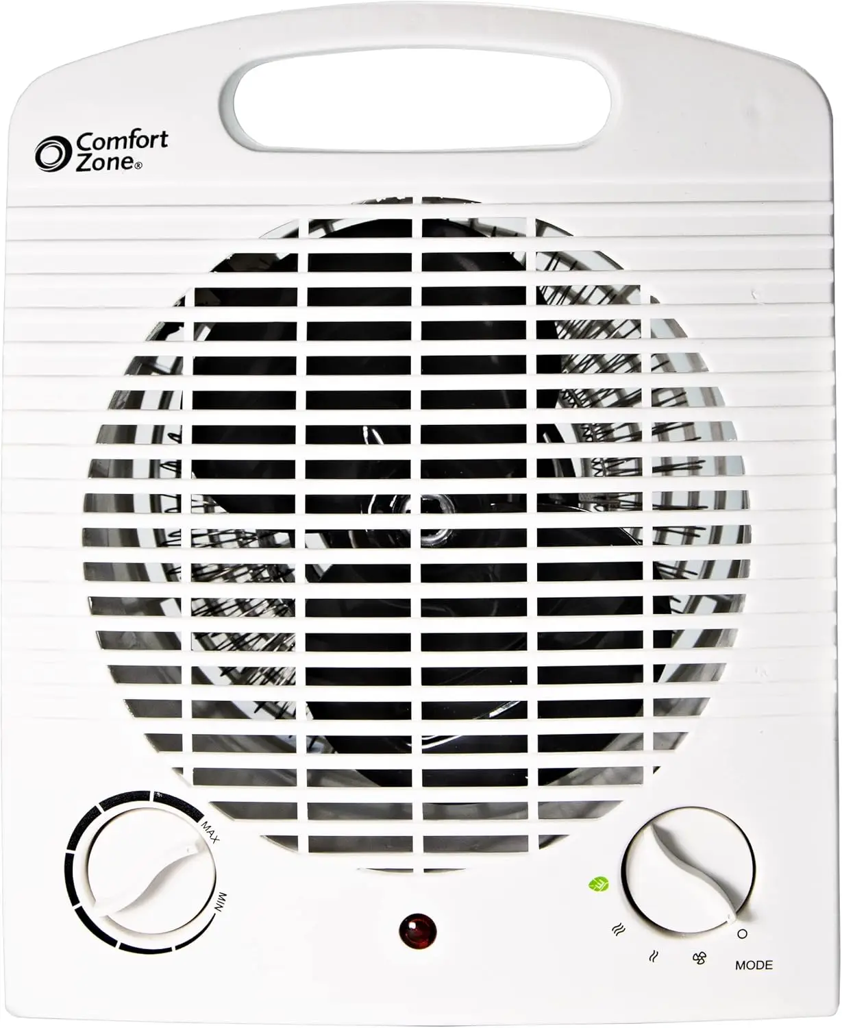Portable Indoor Space Heater 1500W, Fan Forced with Adjustable Thermostat, Overheat Protection, Tip-Over Switch, Cool Housing –