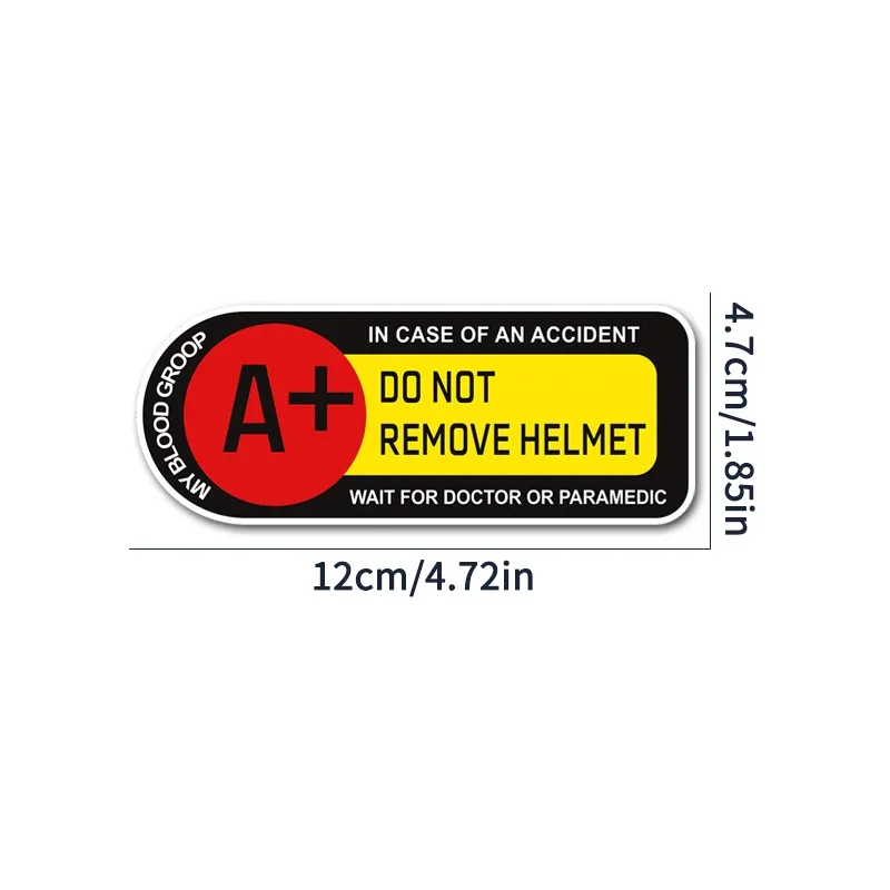1PC Blood Type Motorcycle Sticker Waterproof Vinyl Decal for Motorbike Fuel Tank Helmet Front Fairing DIY Decoration