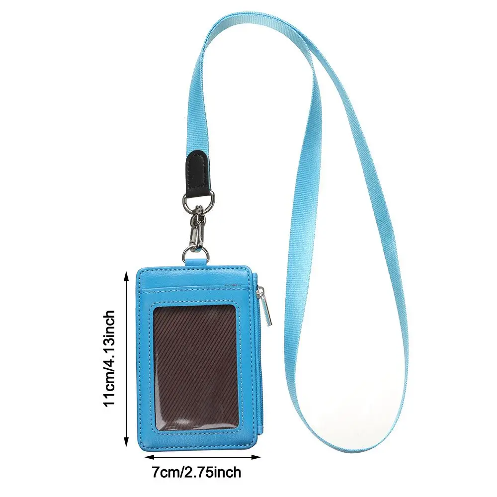 Nuovo porta carte portatile in vera pelle porta carte portamonete porta badge