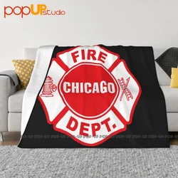 Chicago Firefighter Fire Department P-334 Blanket Autumn Flannel Anti-Pilling Sofa Dedicated Decorative Sofa