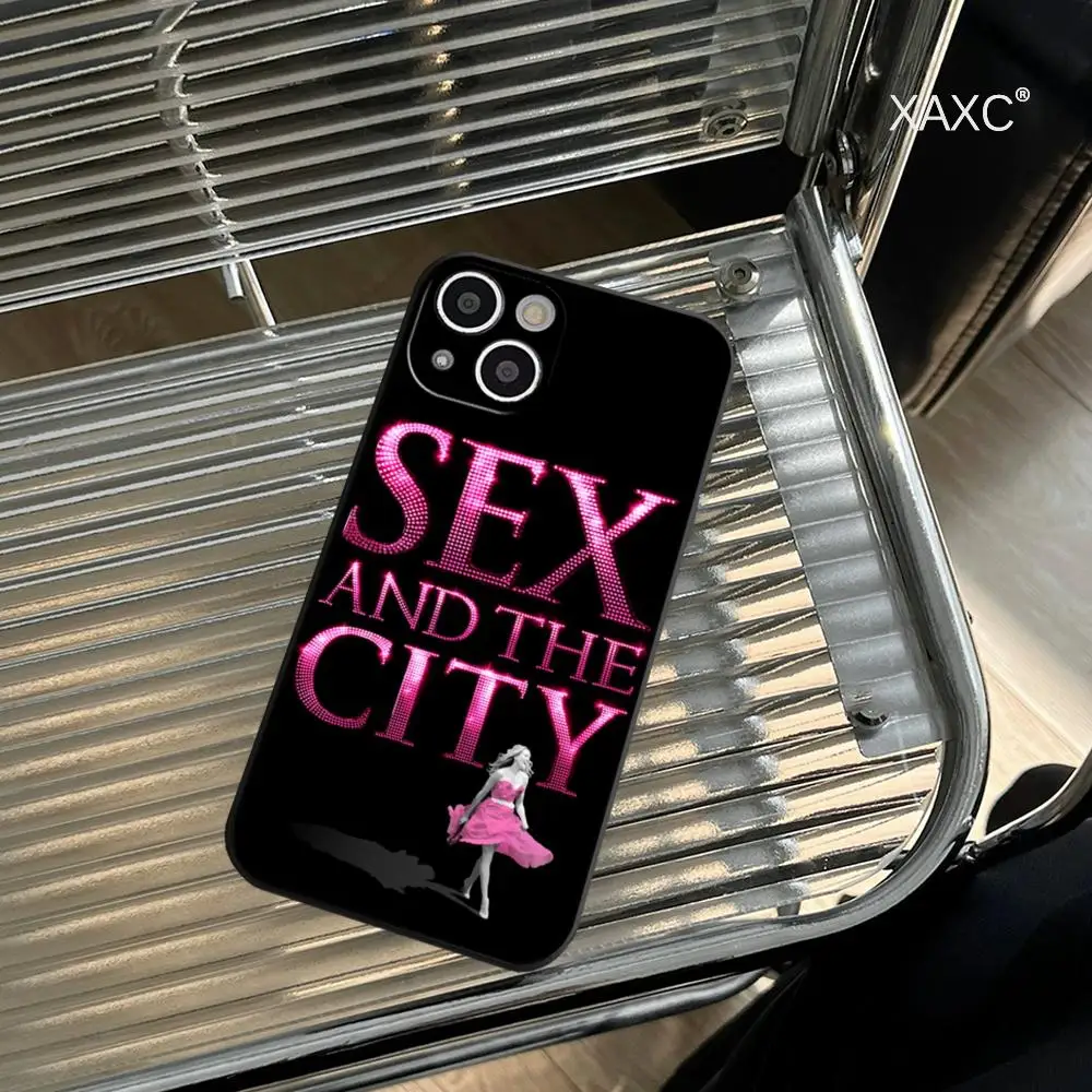 Sex and The City Phone Case for Iphone 15 14 12 11 13 Pro Max Mini X XR XS 7 8 Max SE 2020 Soft Dark Skeleton Phone Covers