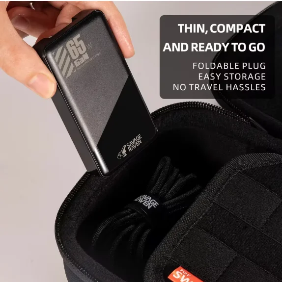 Savage Raven by Skull & Co. 65W GaN محول الطاقة شاحن سريع شحن سريع لنينتندو سويتش 2 Steam Deck ROG Ally #4