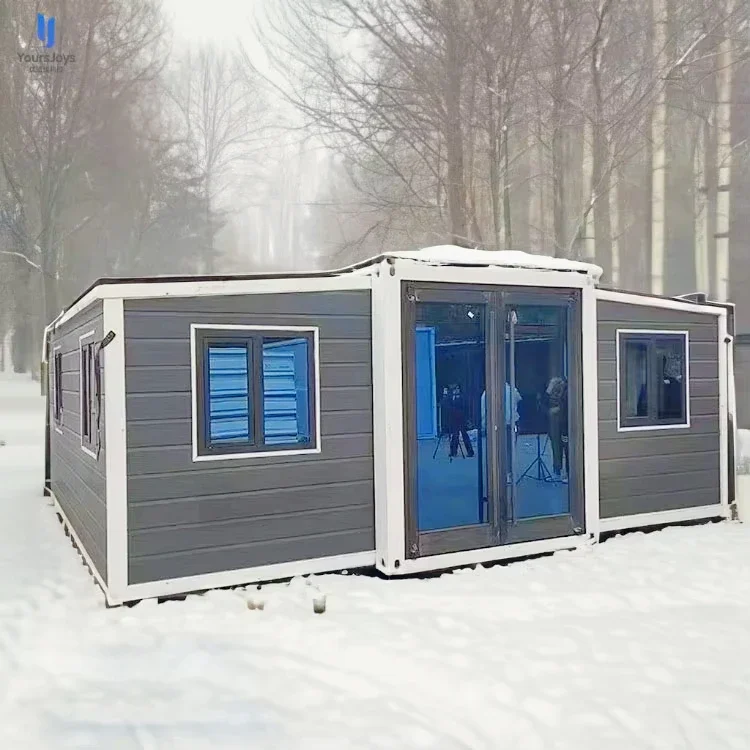 Modern Foldable Folding Expandable Flat Pack 20ft Modular Tiny Villa with Bedroom Living Room Prefab Container House