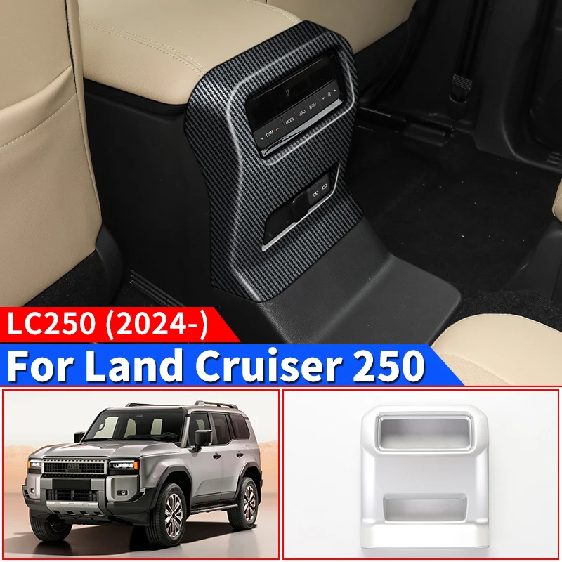 For Toyota Land Cruiser 250 2024 1958 Prado LC250 Armrest Box after Air Vent Protective Cover,Interior Upgraded Accessories