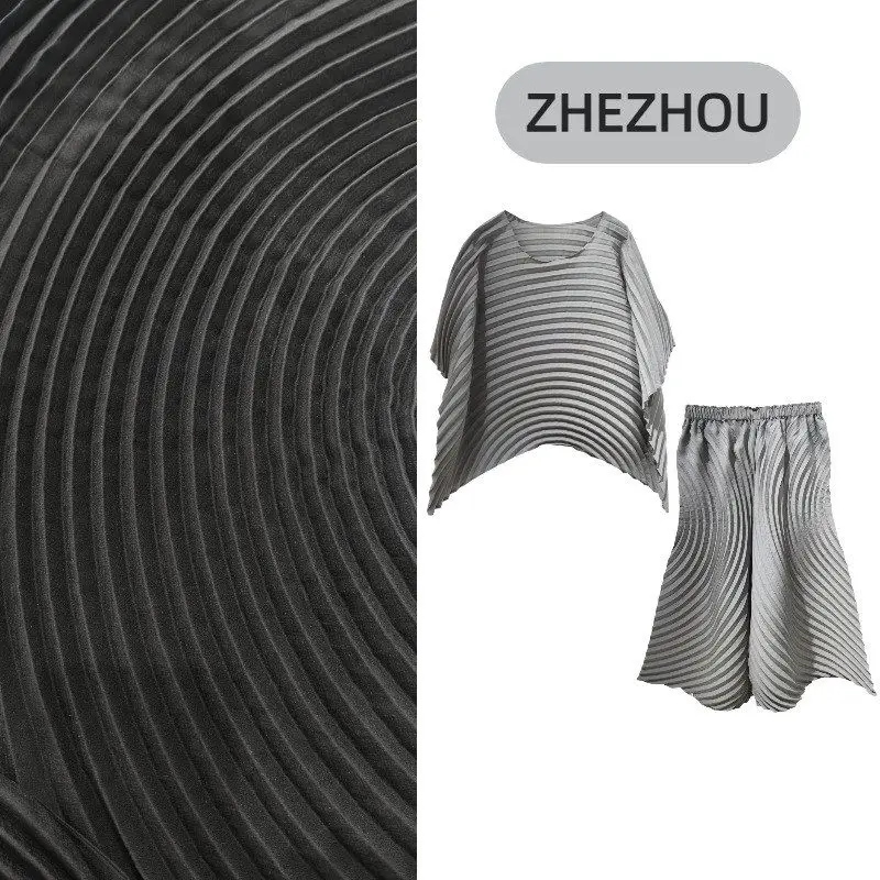 Elegant Summer Breeze Three Homes Set Ring Two-piece Set Women Loose Simple One Whole Set Wear Design Sense Slimming Commute