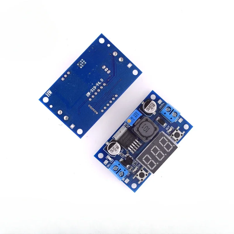 10PCS Blue Board LM2596S High-power Step-down Module DC-DC Adjustable Stabilized Power Supply Module with Digital Display