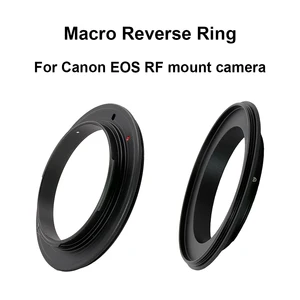 Para Canon EOS RF MACO MACRO RINGE DEL ANTERIOR INVERSITO 49/52/55/58/62/67/72/ 77 mm para Canon EOS R EOS RP EOS R5 EOS R6 EOS R7 6 mejor adaptador de ventas canon RF - №4