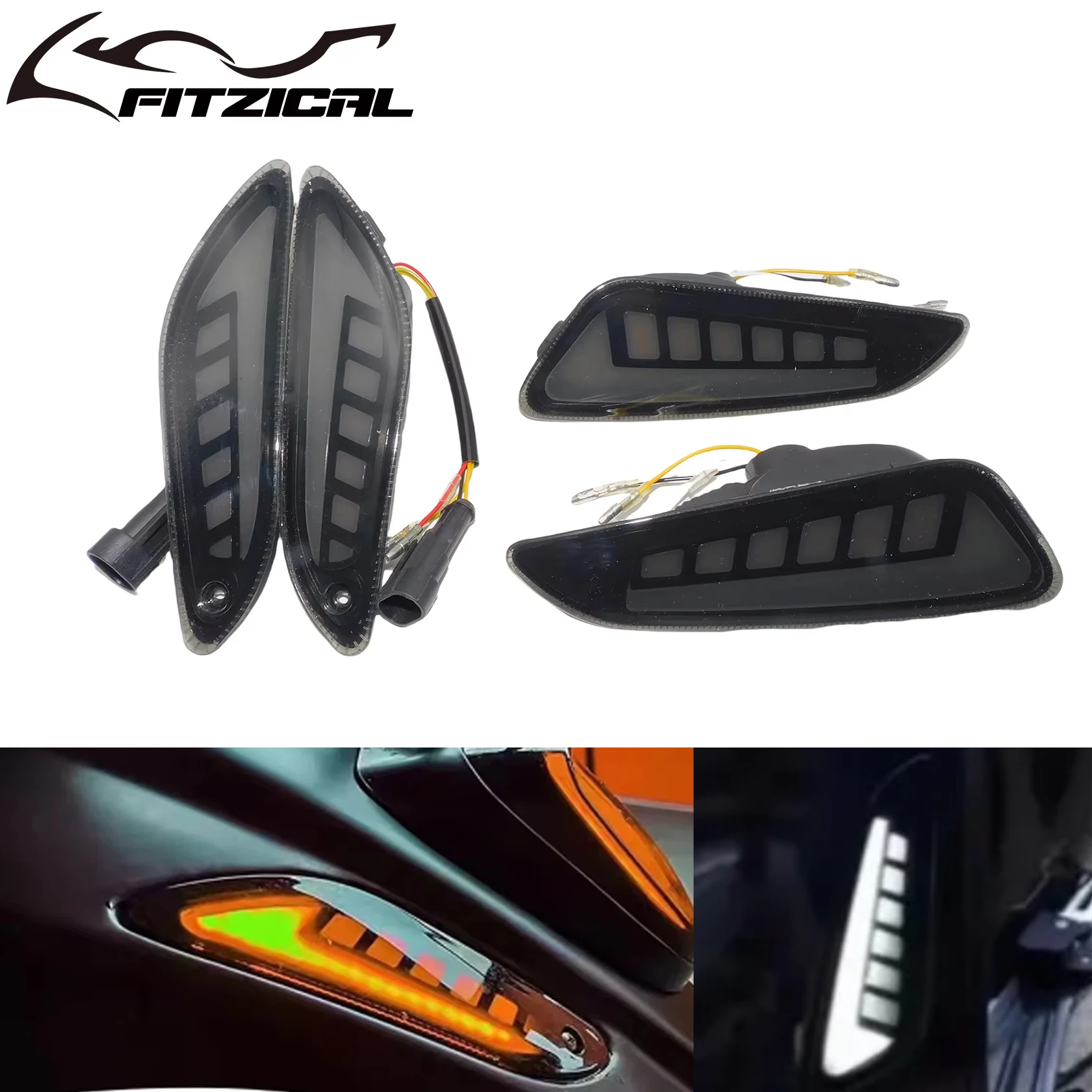 Motorfiets LED voor/achter knipperlicht dagrijverlichting voor Vespa Sprint Primavera 50 125 150 2020-2025