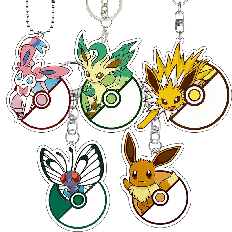 

Акриловый брелок с рисунком персонажей аниме (Вапореон, Флареон, Эспеон, Силвеон, Джолтеон, Глейсон, Лифеон) – аксессуар для сумки, кольцо-подвеска, подарок