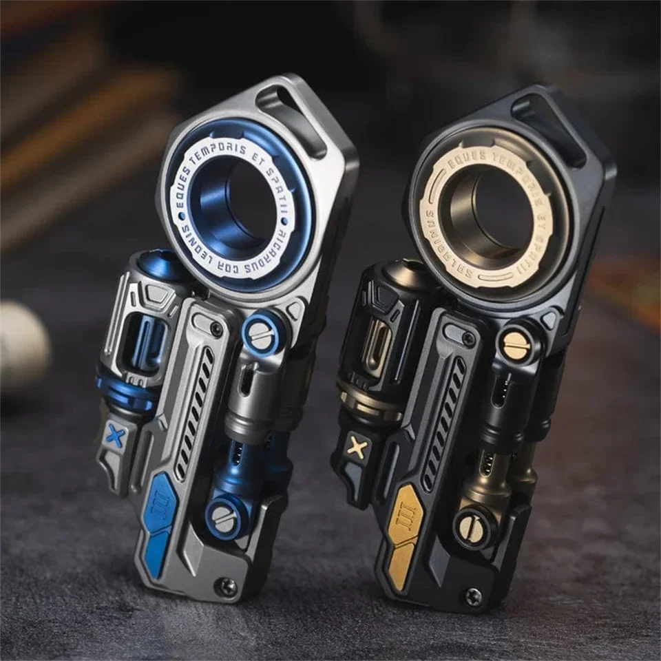 New Time Knight Titanium Alloy EDC Fidget Spinner Anti-Stress ADHD Anxiety Relief Tactile Visual Auditory Sensory Focus Toy for