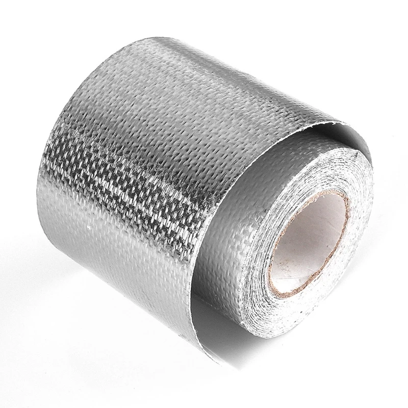 Aluminum Foil Thermal Barrier Tape Heat Reflective Adhesive Heat Shielding High Temperature Bandage Tape (Gold/Silver)