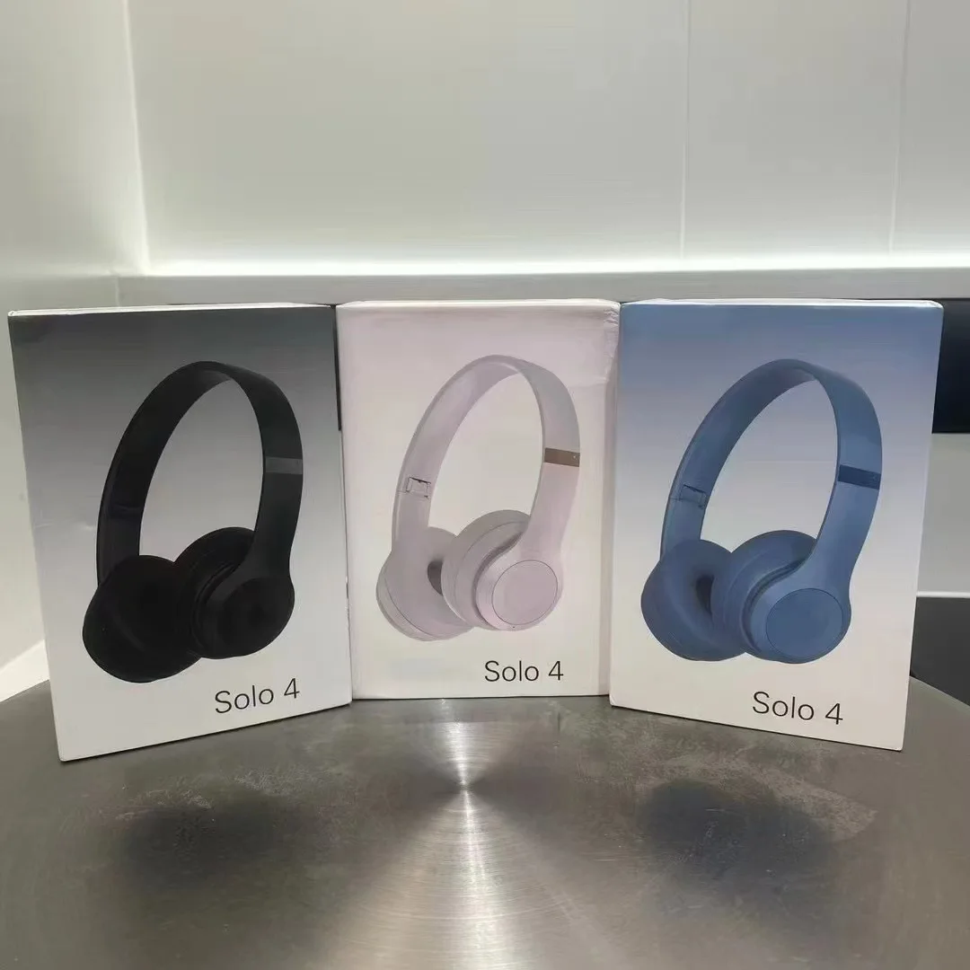 

2025 New Solo4 Head mounted Bluetooth Earphones with Pop up Window Foldable Storage Heavy Bass Wireless Earphones