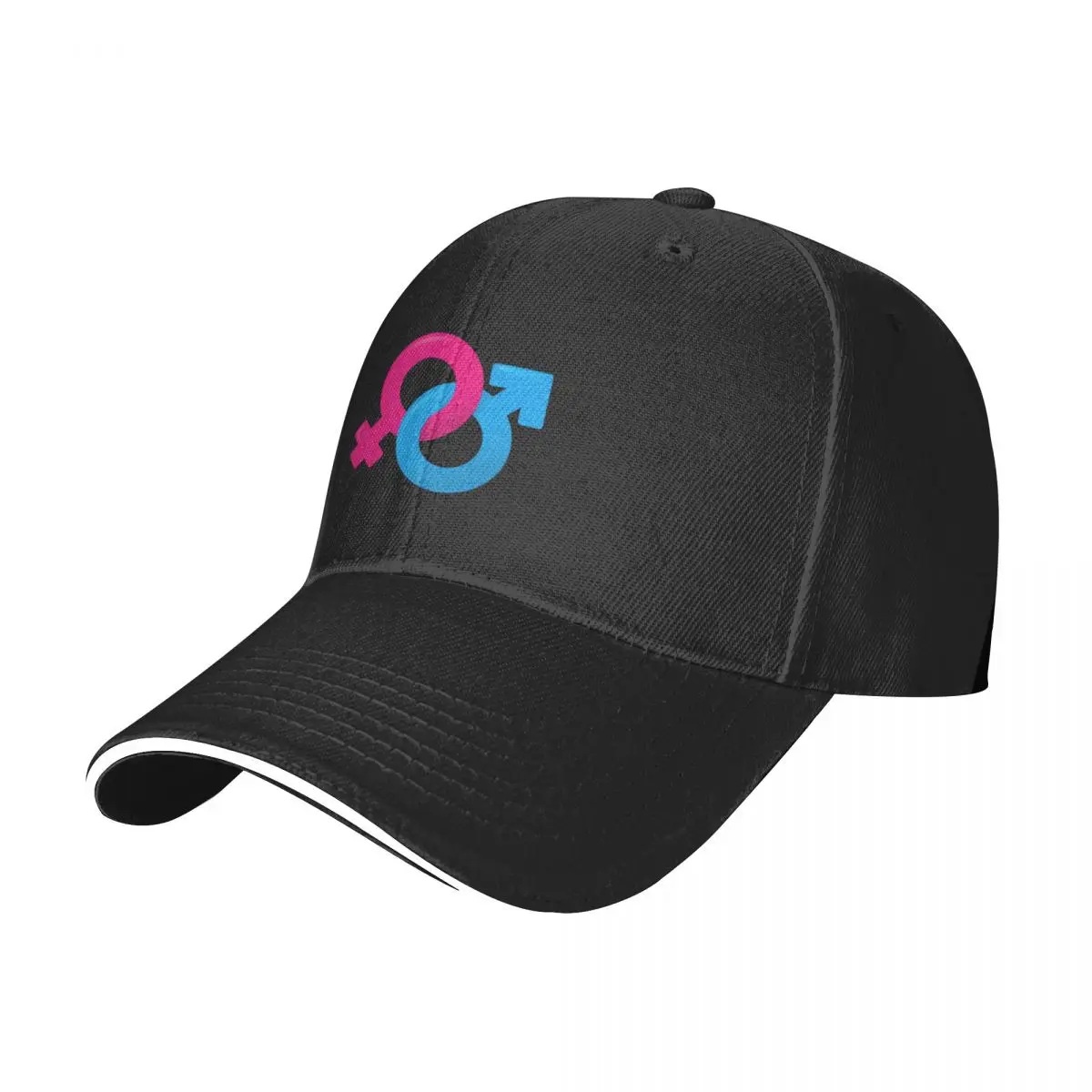 Illustration of an icon symbol heterosexual couple. Ideal for catalogs, informative and institutional material Baseball Cap